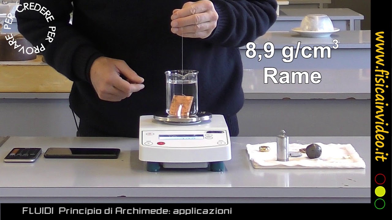 Principio di Archimede - Applicazioni