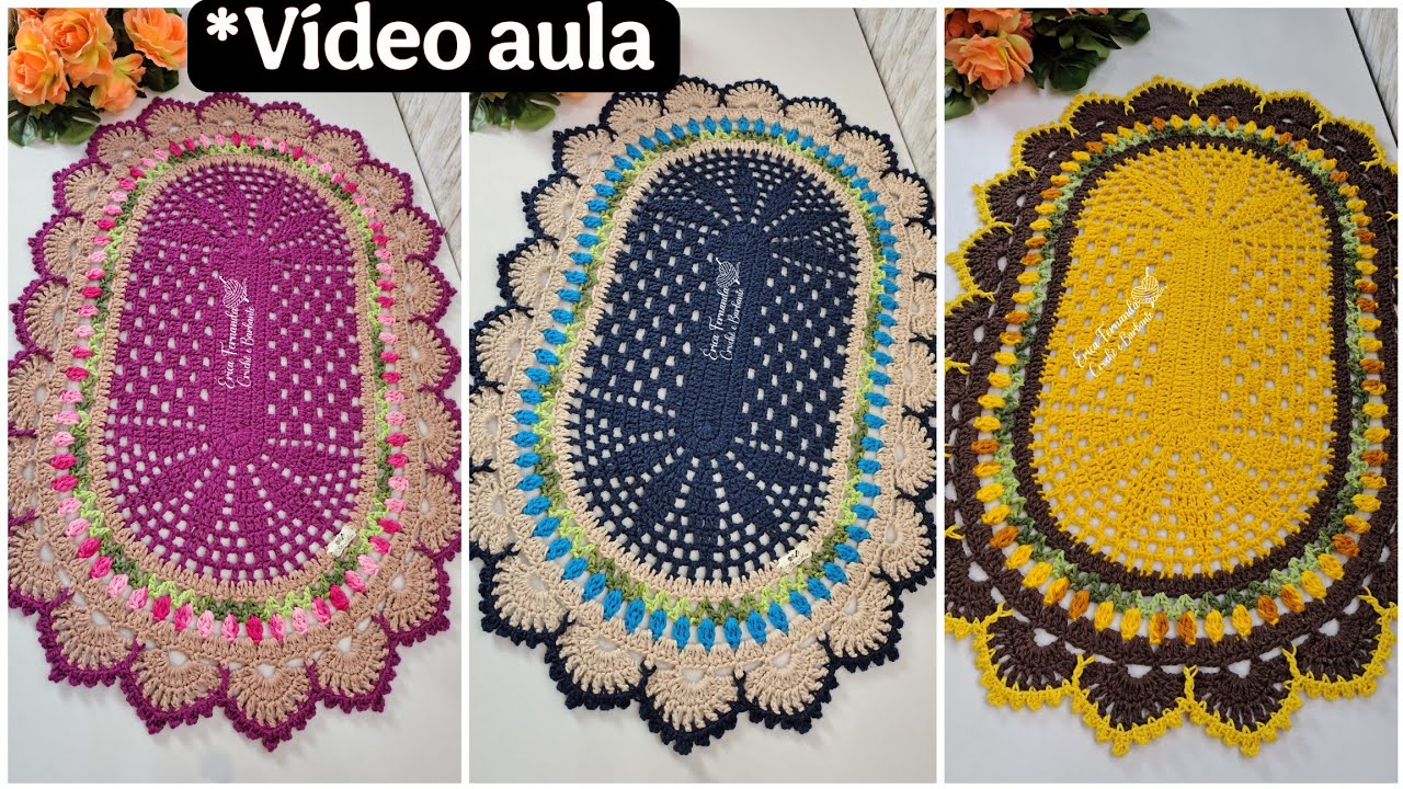 💥TAPETE TOP FLORAL aula da ÉRICA 