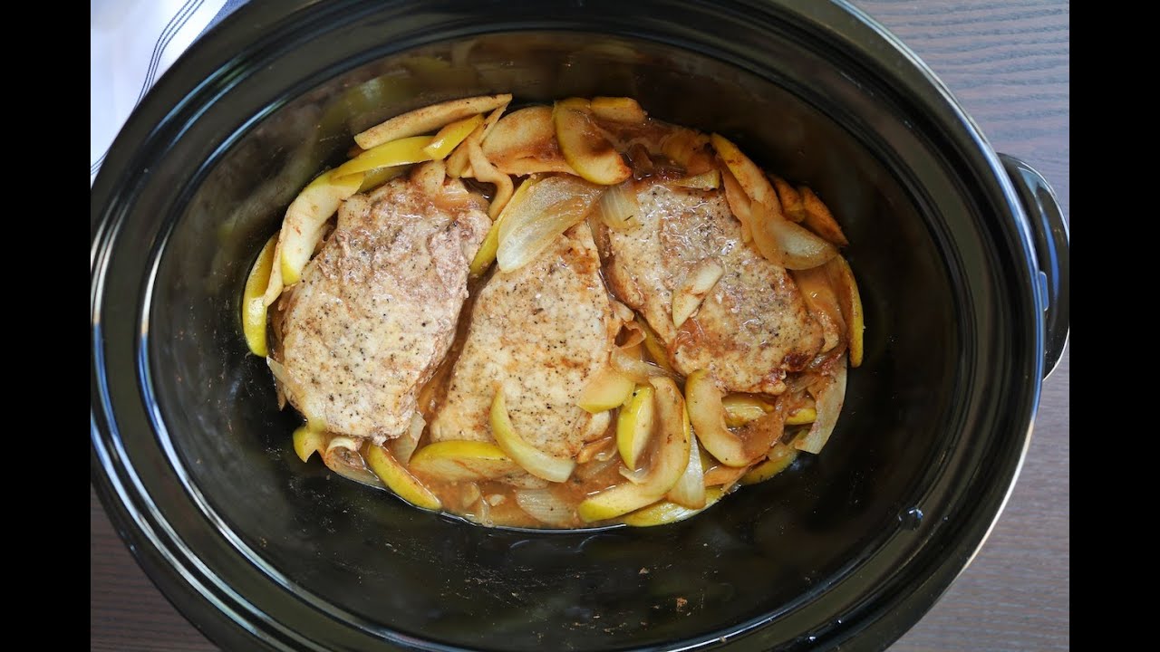 Slow Cooker Pork Chops and Apples Recipe from Crockpots and Flip Flops
