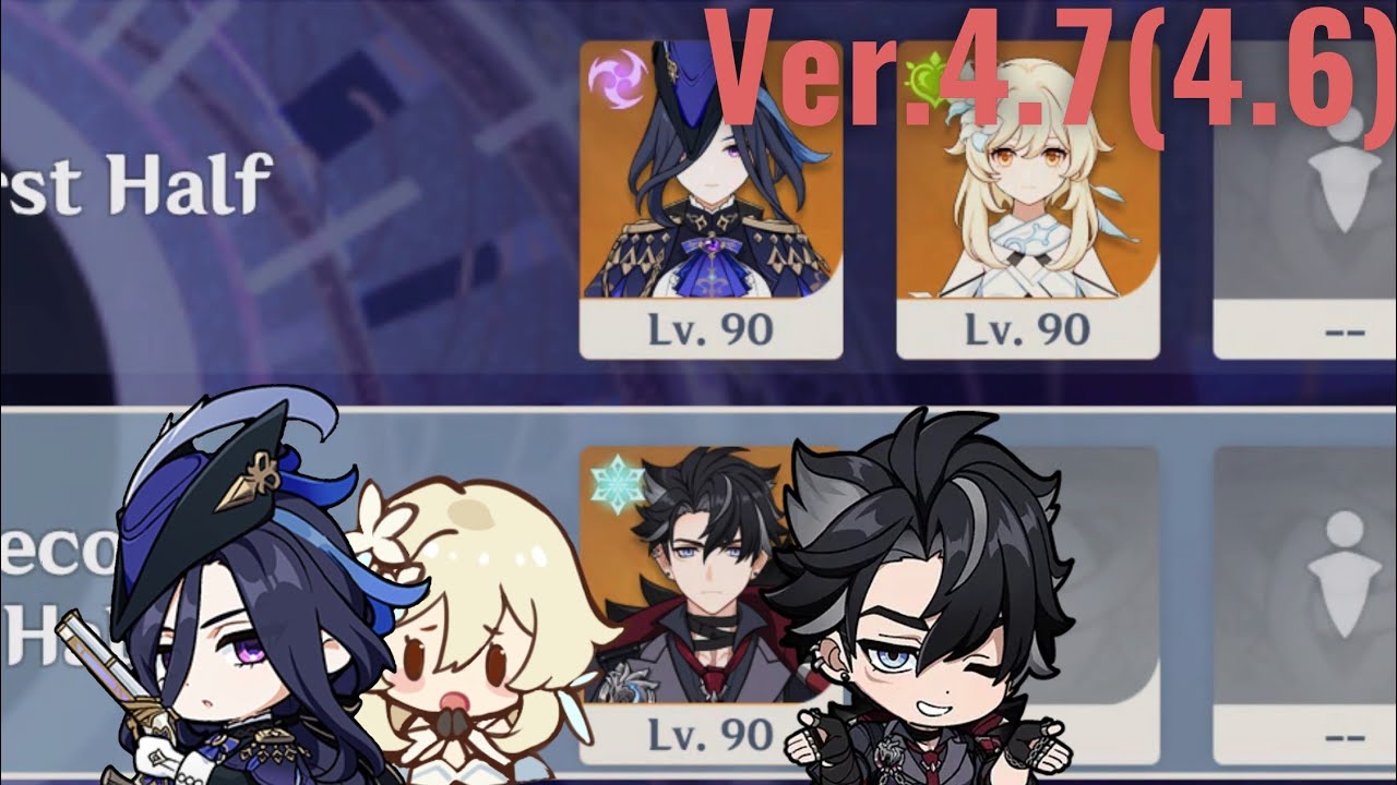 【原神】Ver.4.7 無凸クロリンデ＋蛍＆リオセスリ単騎で螺旋12層/Ver.4.7 Spiral Abyss Floor 12 Clorinde＋Lumine ＆ Wriothesley Solo