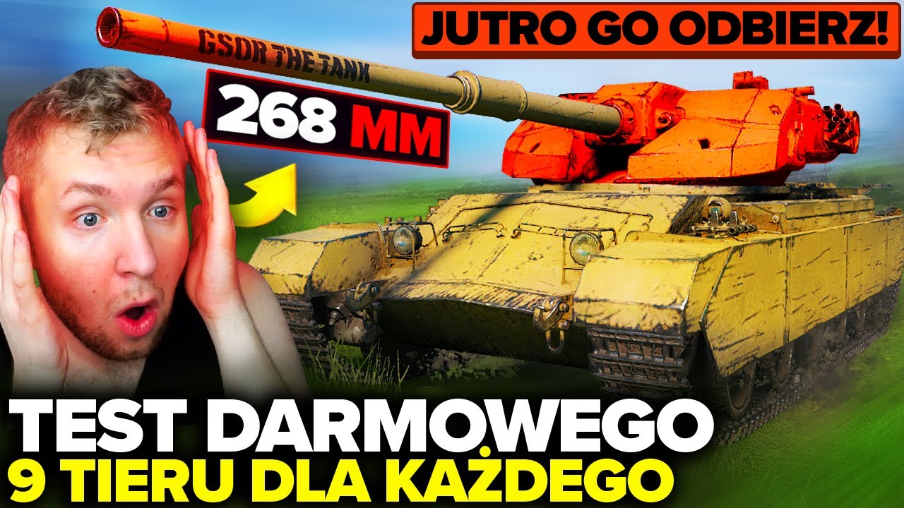 ZA DARMO !!! - TEST CZOŁGU 9 TIERU dla KAŻDEGO - GSOR the TANK