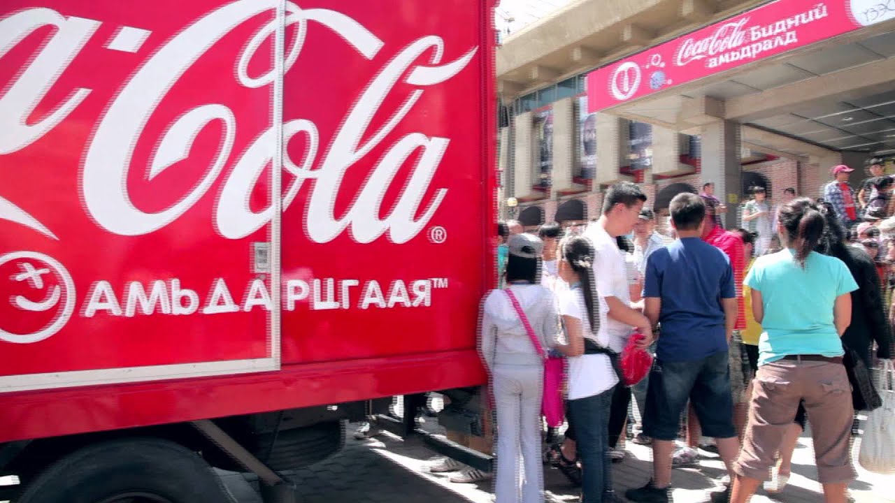 Coca-Cola Happiness truck Mongolia