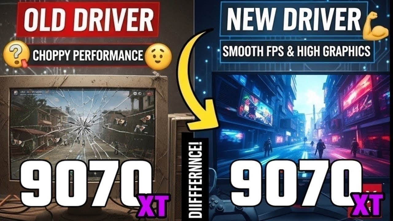 RX 9070 XT NEW Driver V25.3.1 VS RX 9070 XT OLD DRIVER VS RTX 5070 TI HOW MUCH PERFORMANCE GAIN?