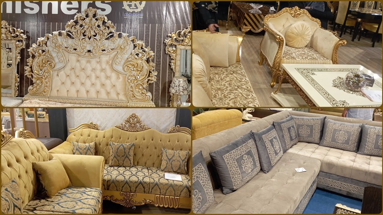 Luxury Furniture Design And Price At Al Rehman/ Top 50 Brand Furniture Exhibition 2022 In Gujranwala