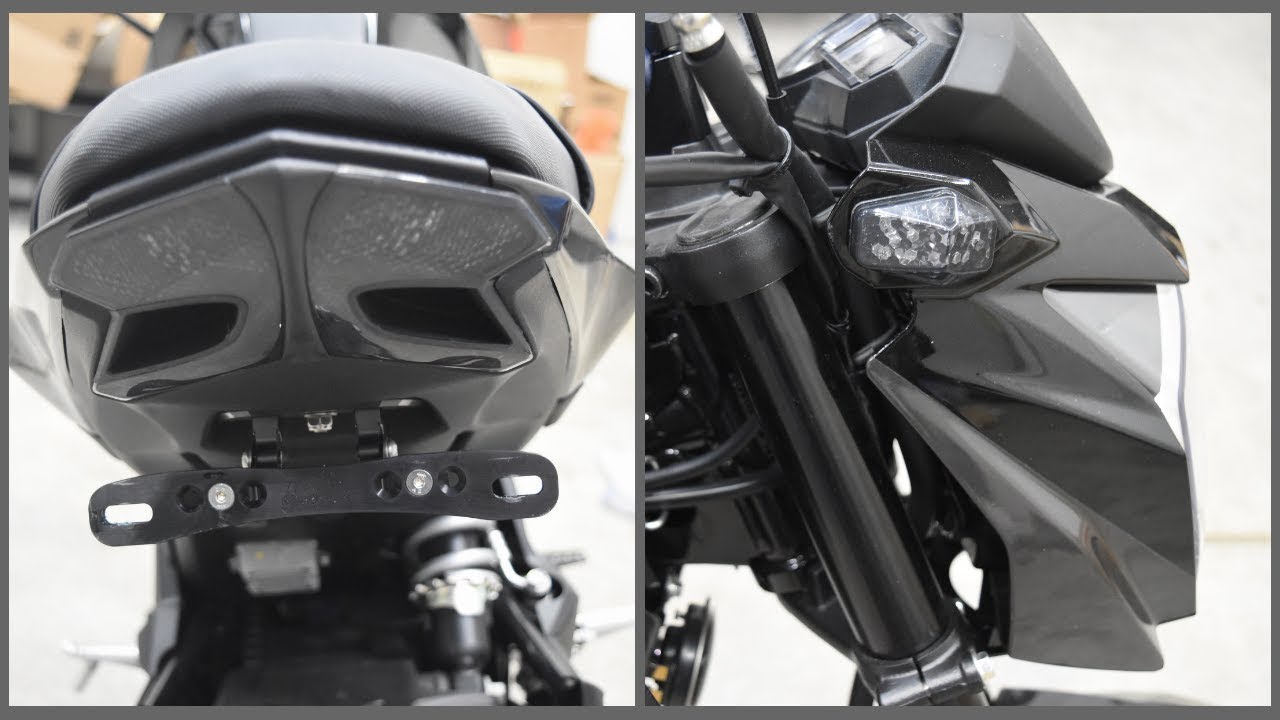 | Z125 Pro Install | TST Industries Intigrated Tail Light | LED Flushmount Turn Signal |