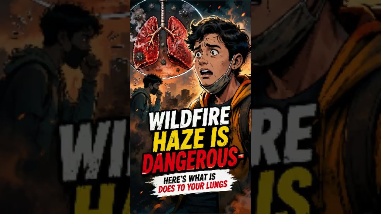 WILDFIRE HAZE IS DANGEROUS-HERE'S WHAT IT DOES TO YOUR LUNGS. #animation #wildlife #shorts  #health