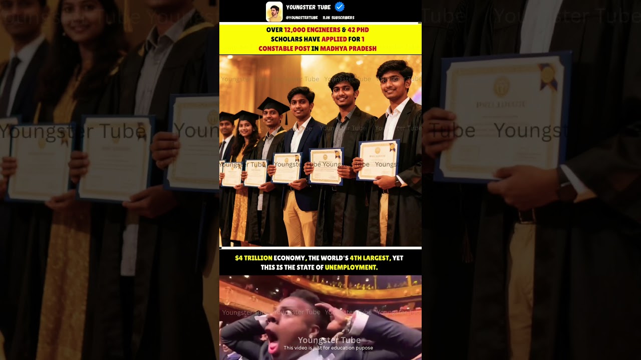 12,000 Engineers. 1 Job. You Won&rsquo;t Believe This Unemployment Crisis 😱 | Madhya Pradesh #viralnews