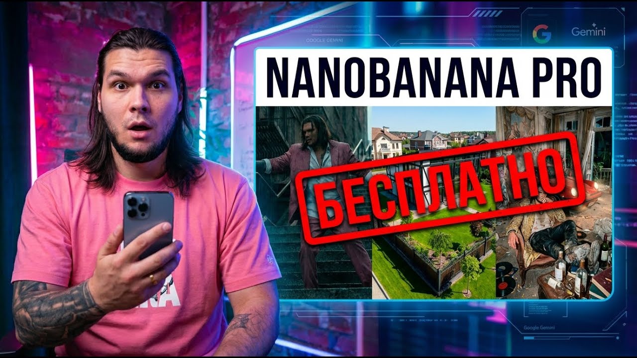 Nanobananа Pro: 4 способа как пользоваться БЕСПЛАТНО!