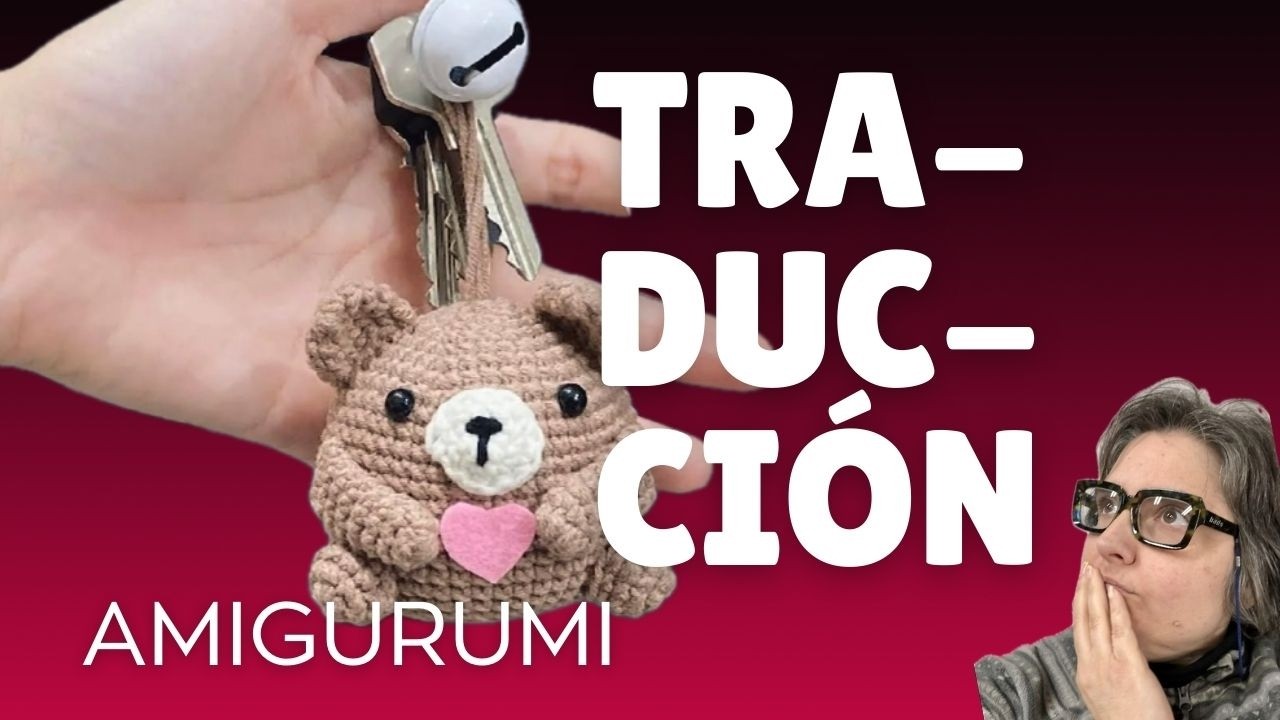 Teje un llavero en forma de oso de SAN VALENTÍN. - Llaveros amigurumi que se venden bien.