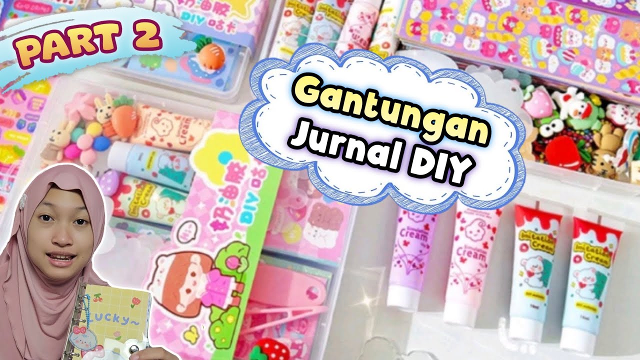 Aqilla DIY Gantungan Kunci Lucu Untuk Buku Jurnal 🤣 Aqilla's Diary