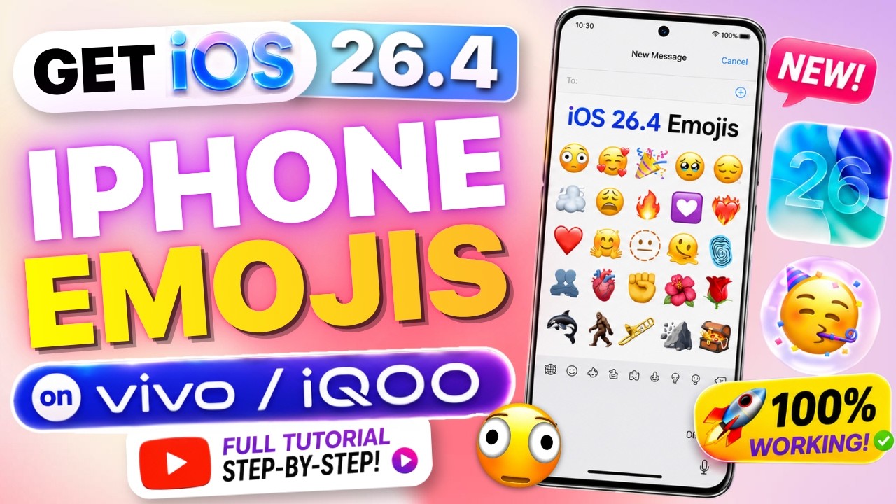 Как установить эмодзи iOS 26.4 с iPhone на устройства Vivo или iQoo (метод 2026 года)