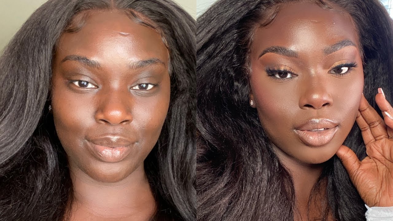 The Perfect  Soft Glam Makeup For DarkSkin