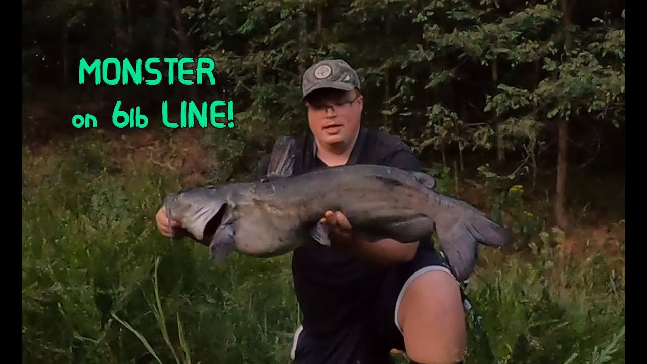 MONSTER Catfish Caught on 6LB TEST!!! (Ultra Lite Fishing)