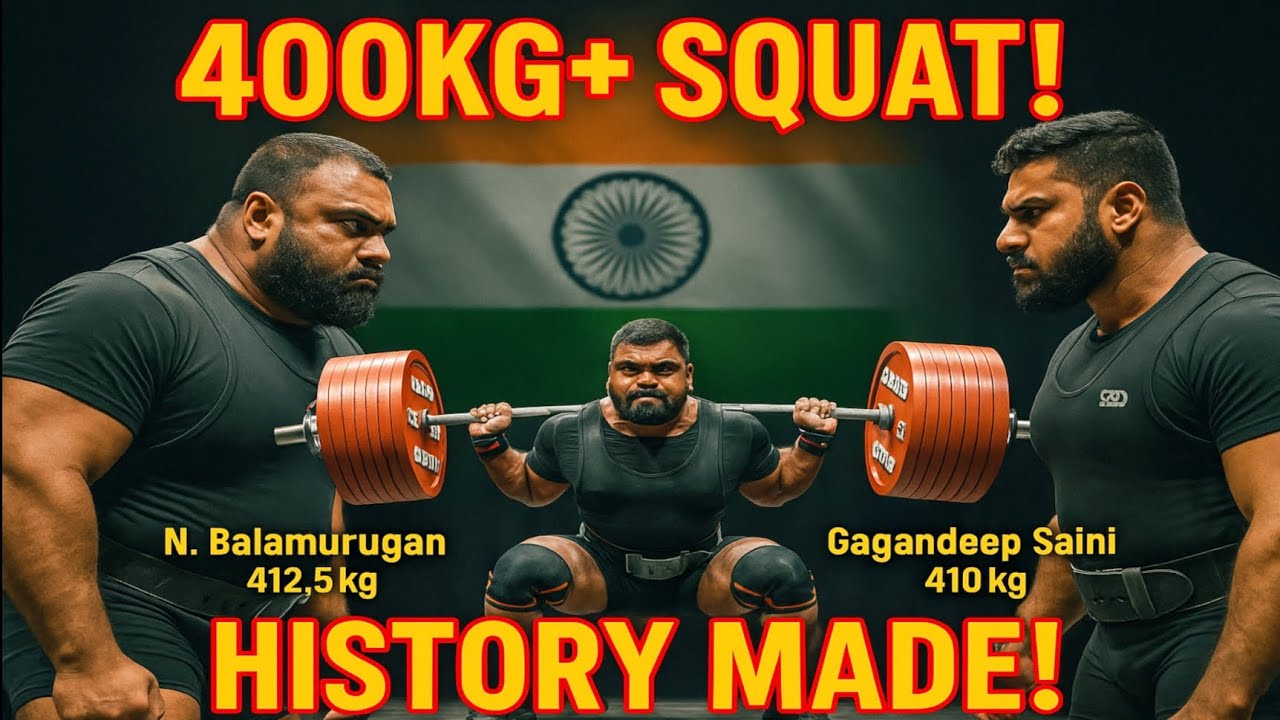 400KG+ SQUAT | N.Balamurugan vs Gagandeep Saini | PI Junior Nationals 2025 - HISTORY MADE