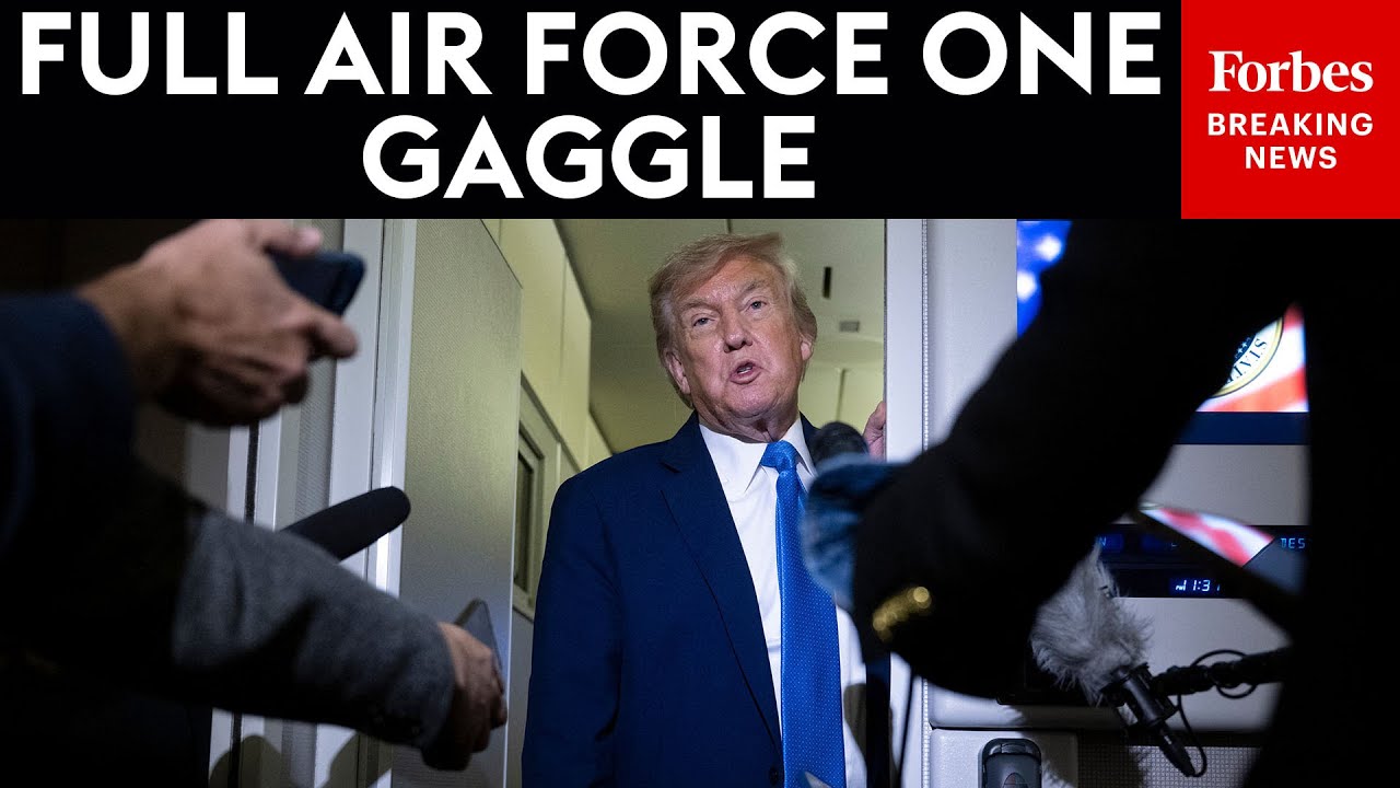 FULL AIR FORCE ONE GAGGLE: Trump Takes Questions From Reporters After Leaving England