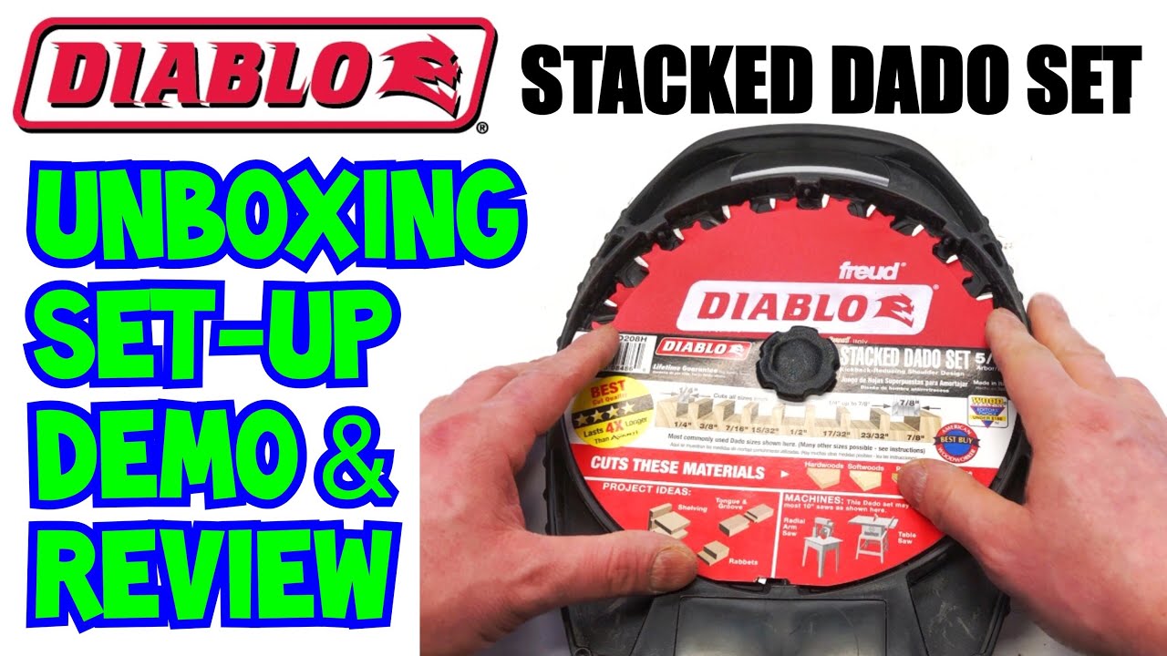 Демонстрация и обзор набора Diablo Stacked Dado: распаковка и настройка
