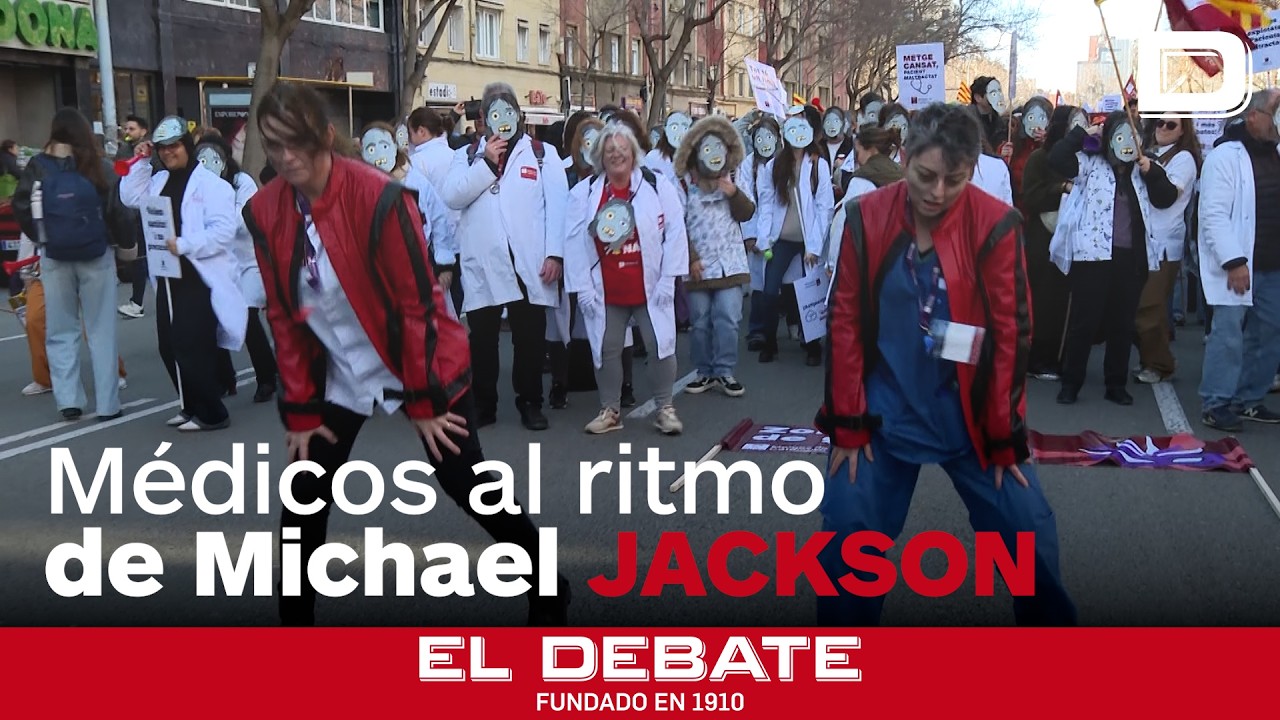 Médicos catalanes bailan “Thriller” en plena huelga sanitaria