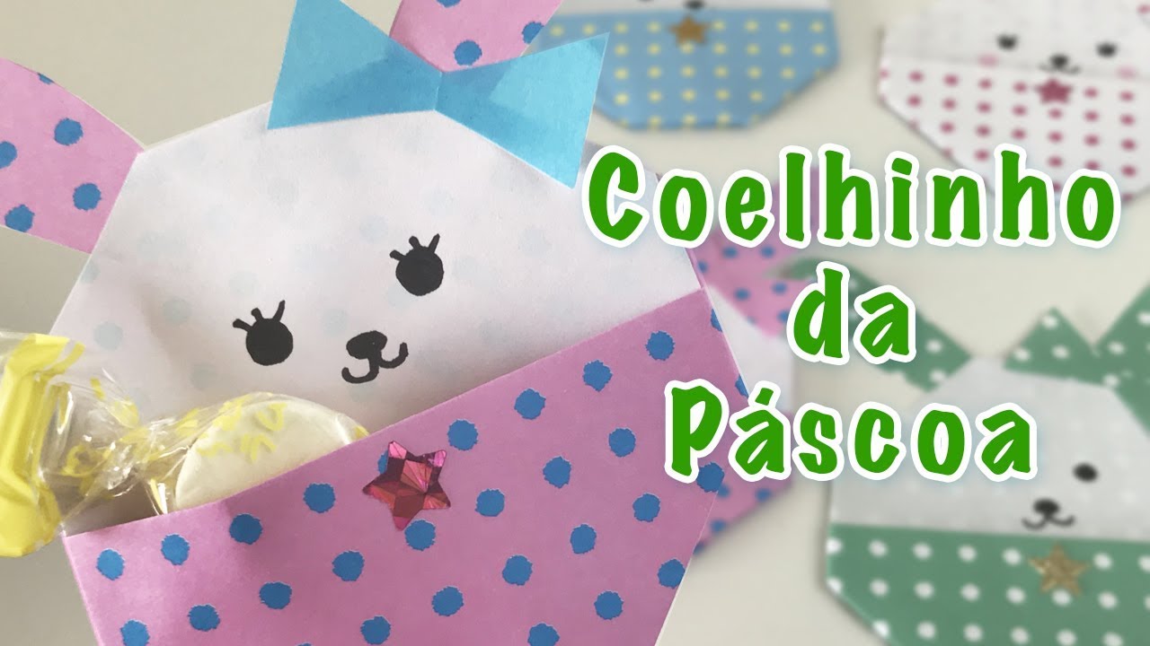 Origami - Coelhinho da Páscoa - Passo a Passo - Easter Bunny