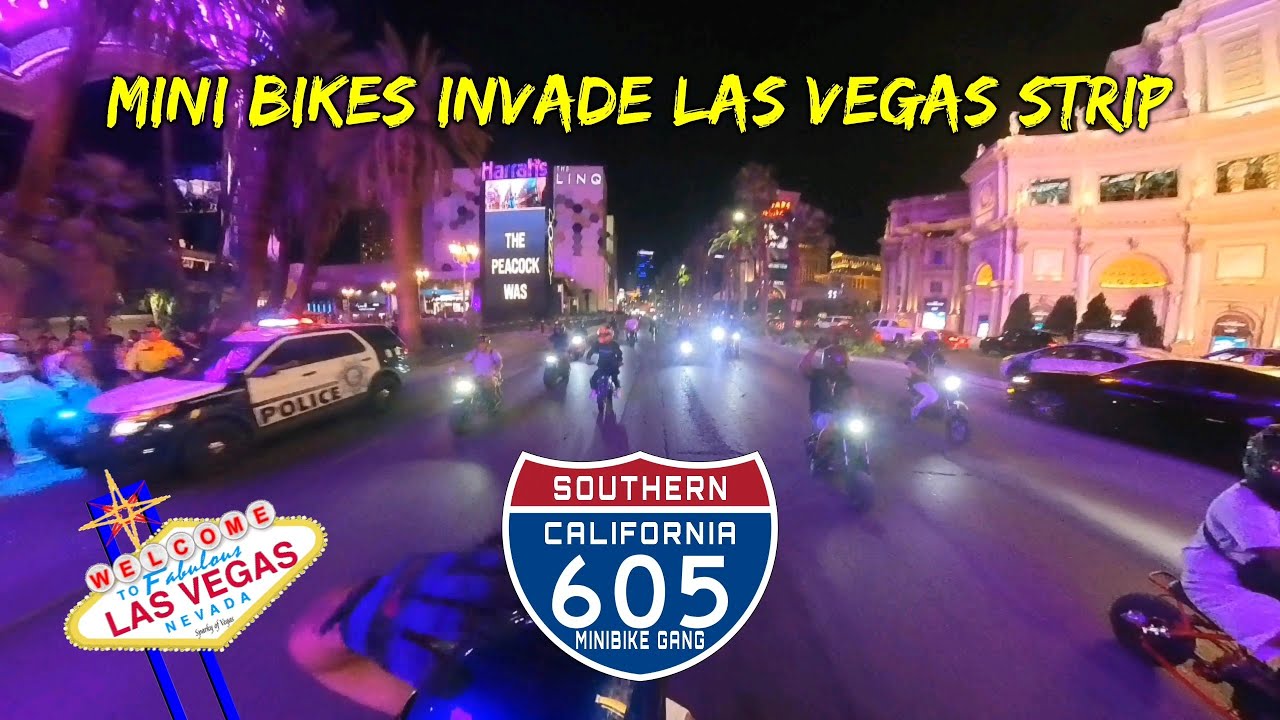 Mini Bikes Invade Las Vegas Strip