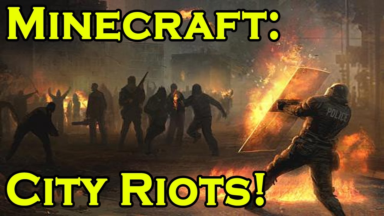 Minecraft | CITY RIOTS! | MASSIVE GRIEF ON CITY!