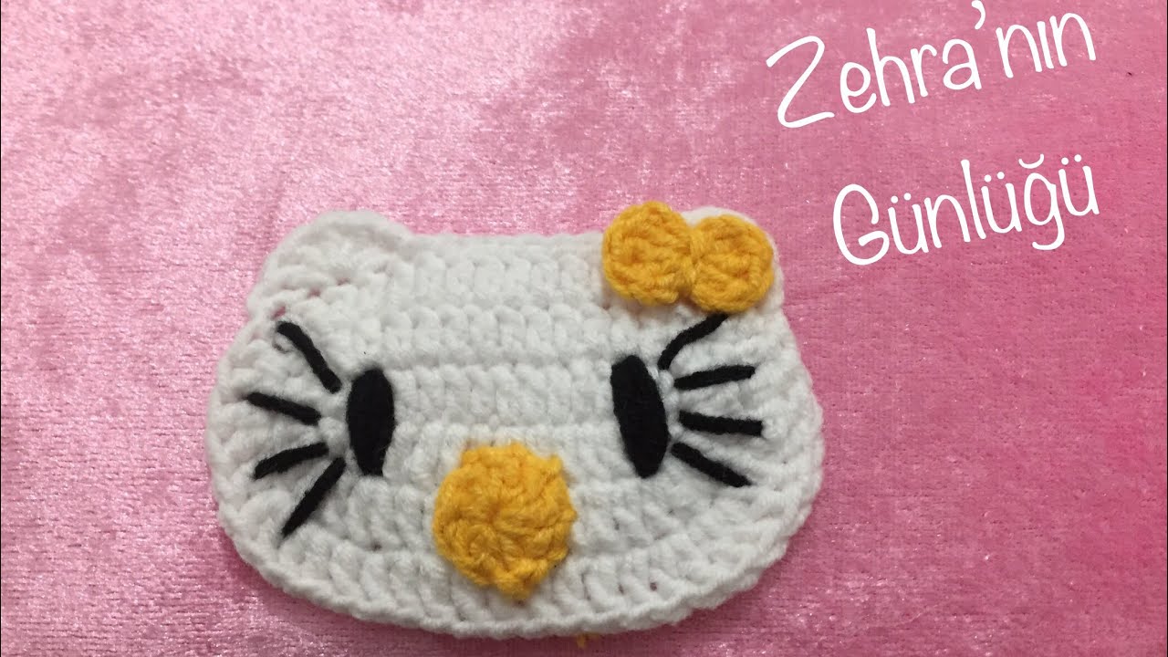 Hello kitty  motifi yapımı-amigurumi yapımı
