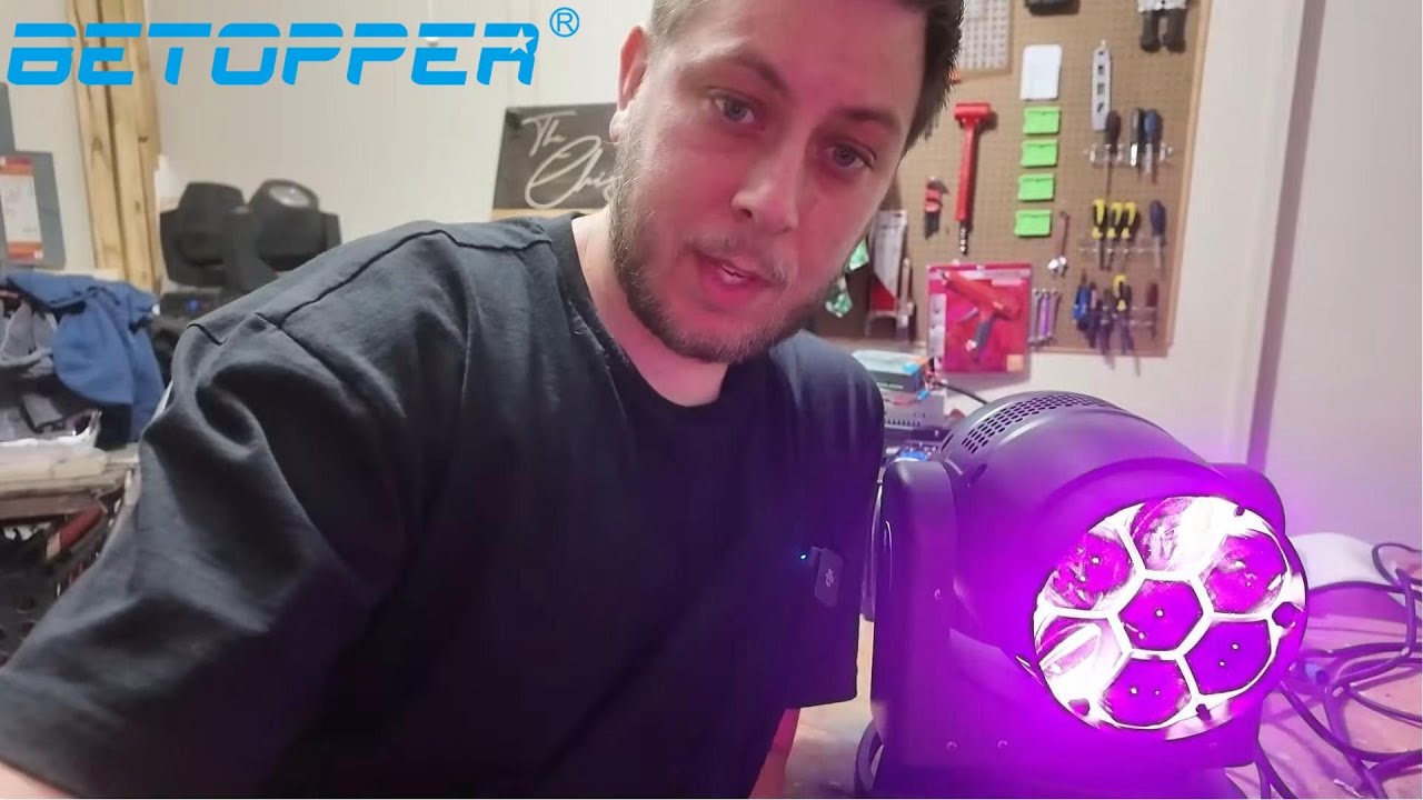 【REVIEW】Betopper 7*40W 4-in-1 RGBW Wash&Zoom Moving Head Lights