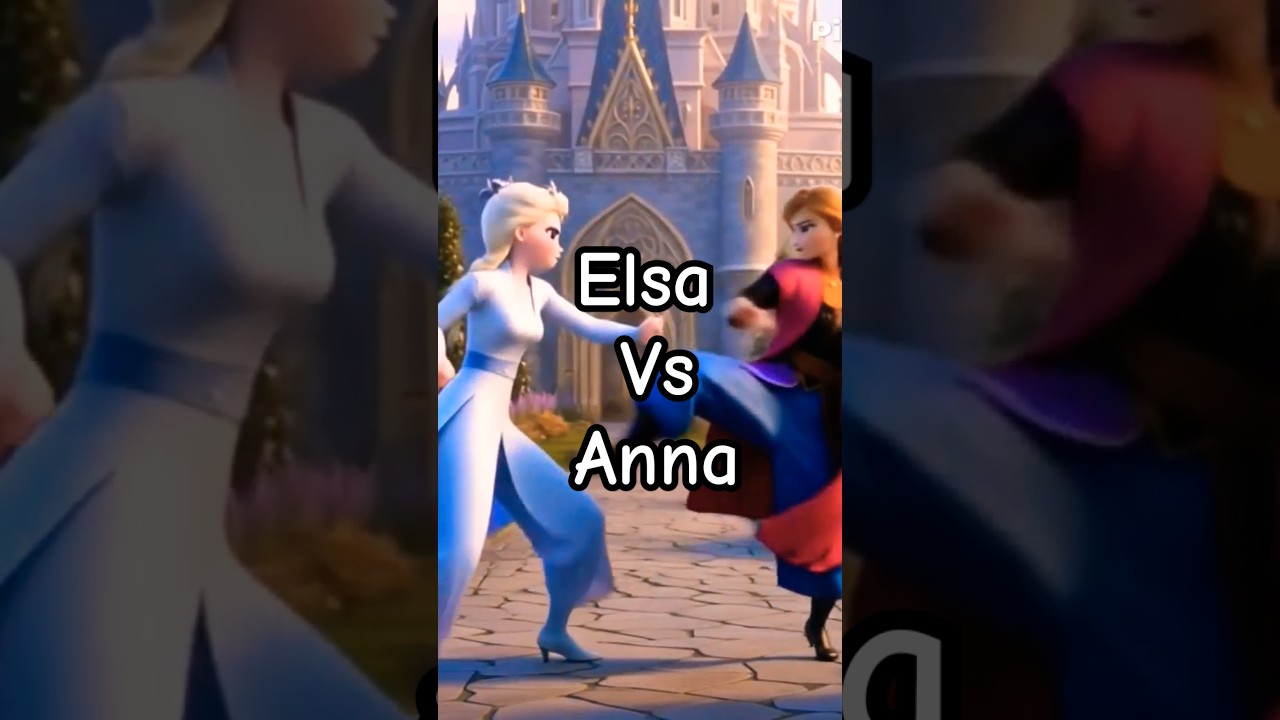 Elsa vs Anna horrible ai fight 😂 Frozen Elsa Video #shorts #viralshorts #aiart