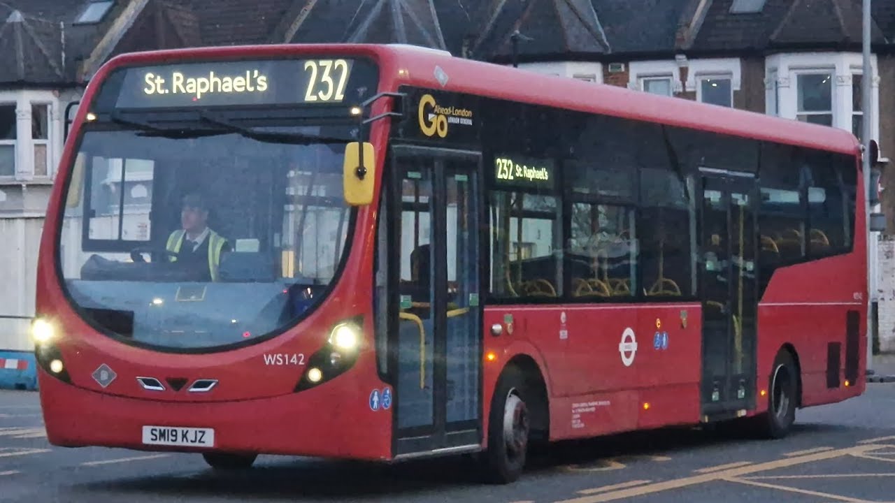Go-Ahead London WS142 SM19KJZ Bus Route 232 | Wright Streetlite DF Voith Euro 6
