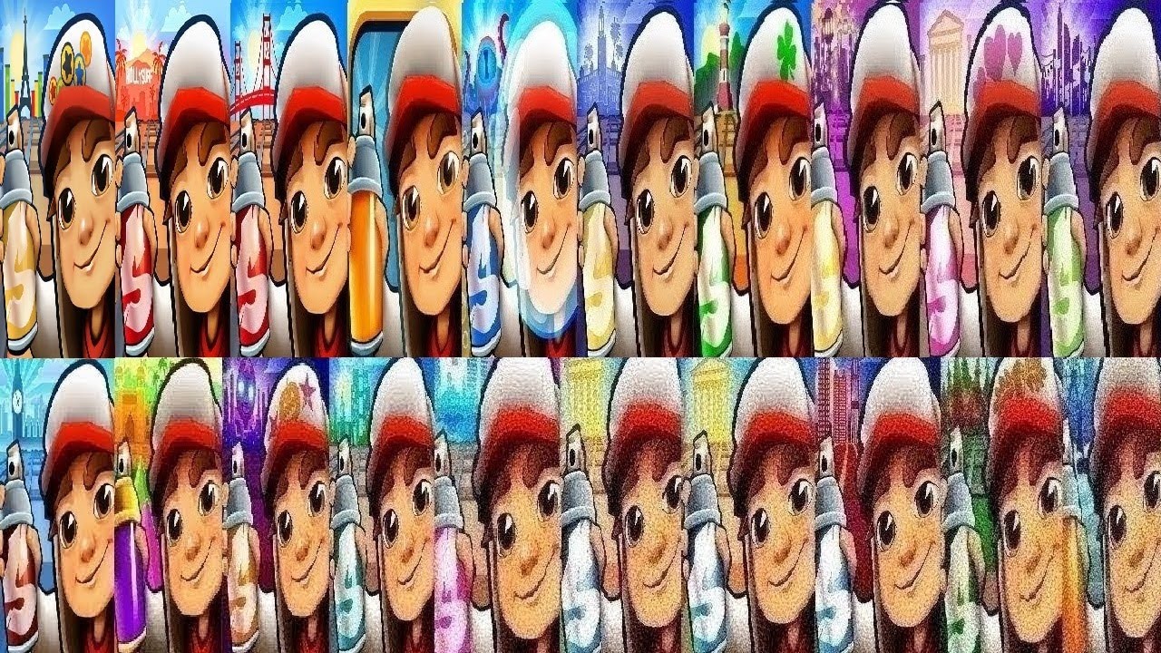 Subway Surfers Paris VS Hollywood San Francisco Classic Underwater Marrakesh Easter Vegas Queens