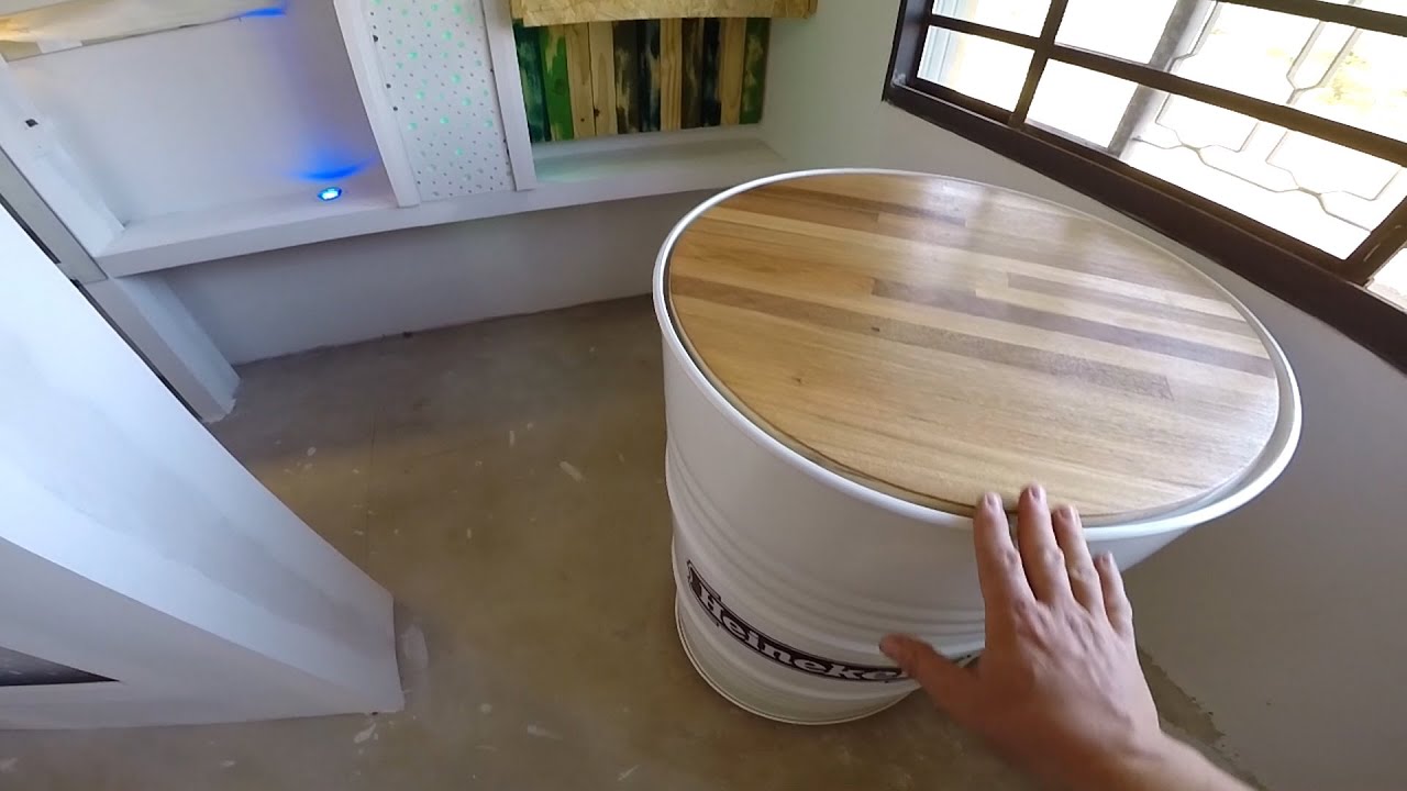 COMO FAZER TAMBOR RECICLADO PARA BAR #DIY
