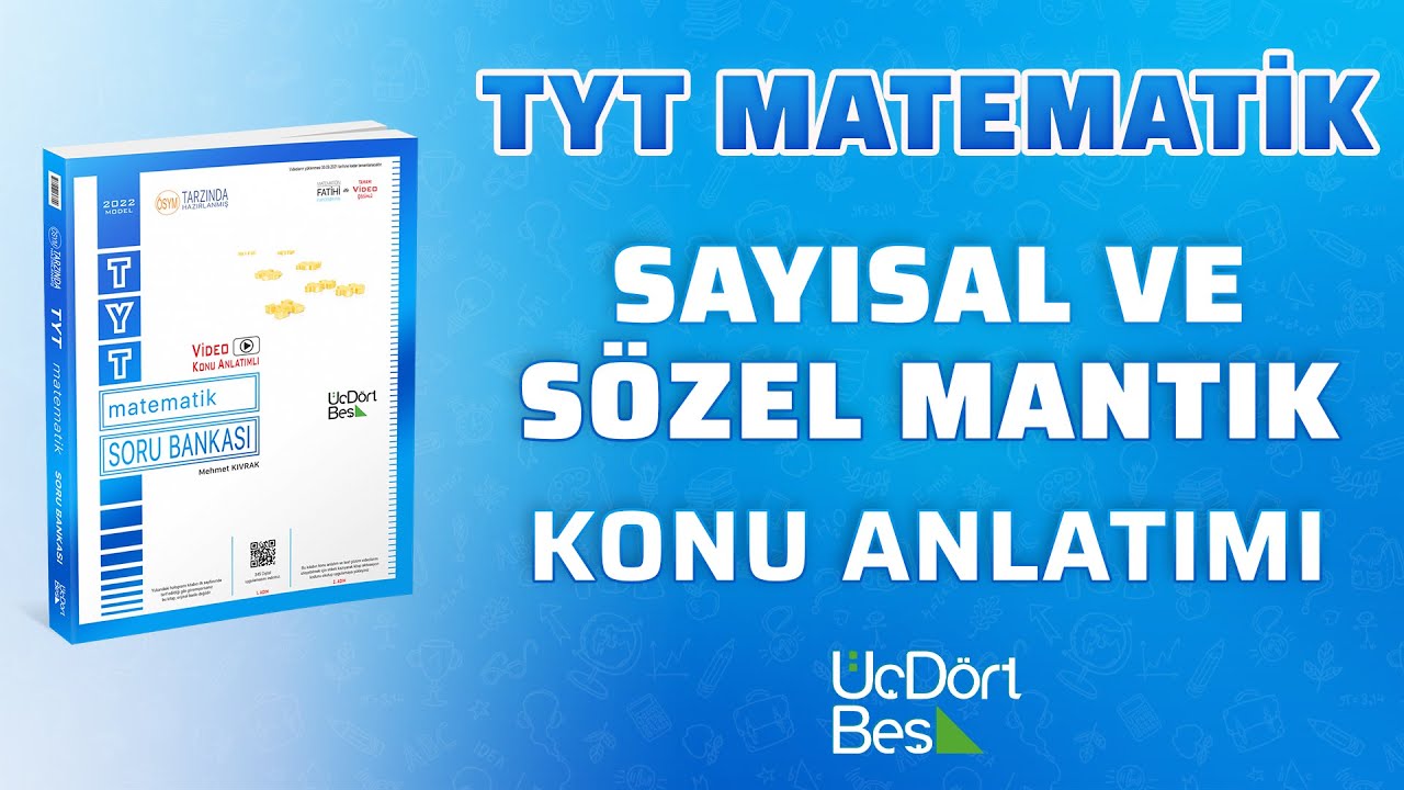 SAYISAL VE SÖZEL MANTIK | 2022 TYT MATEMATİK | 345 YAYINLARI