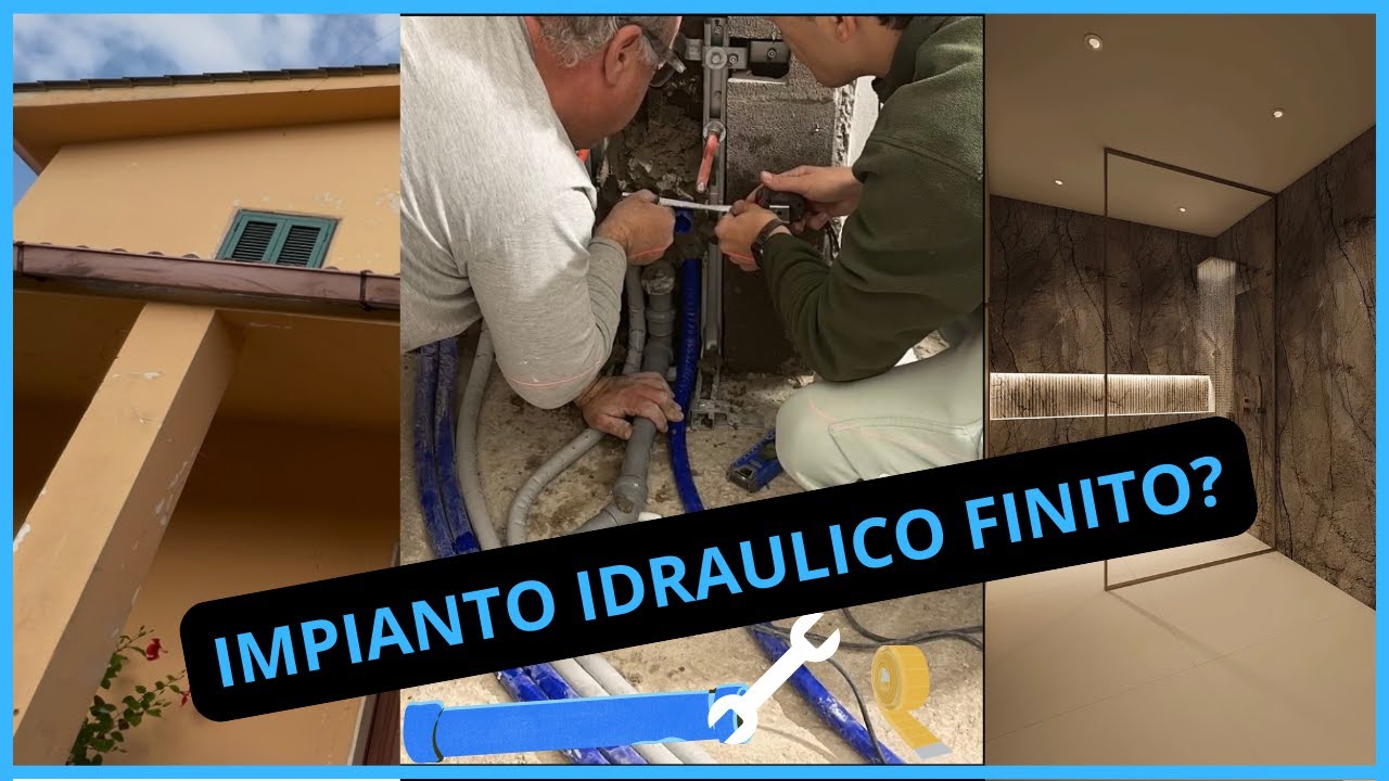 RISTRUTTURO VILLA ABBANDONATA: IMPIANTO PRIMO BAGNO FINITO