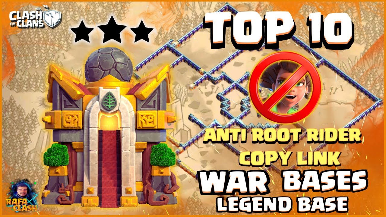 TOP10 ANTI ROOT RIDER TH16 NEW WAR BASE LEGEND BASE LAYOUTS CV16 WAR / PUSH ANTI HERA CLASH OF CLANS