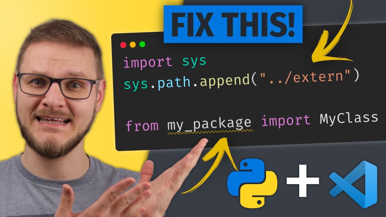 Исправление относительного импорта Python и автодополнения в VSCode