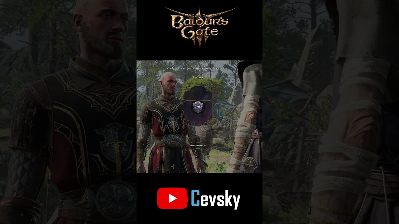 Idealny ponowny rzut kostką!  #cevsky #baldursgate3 #shorts