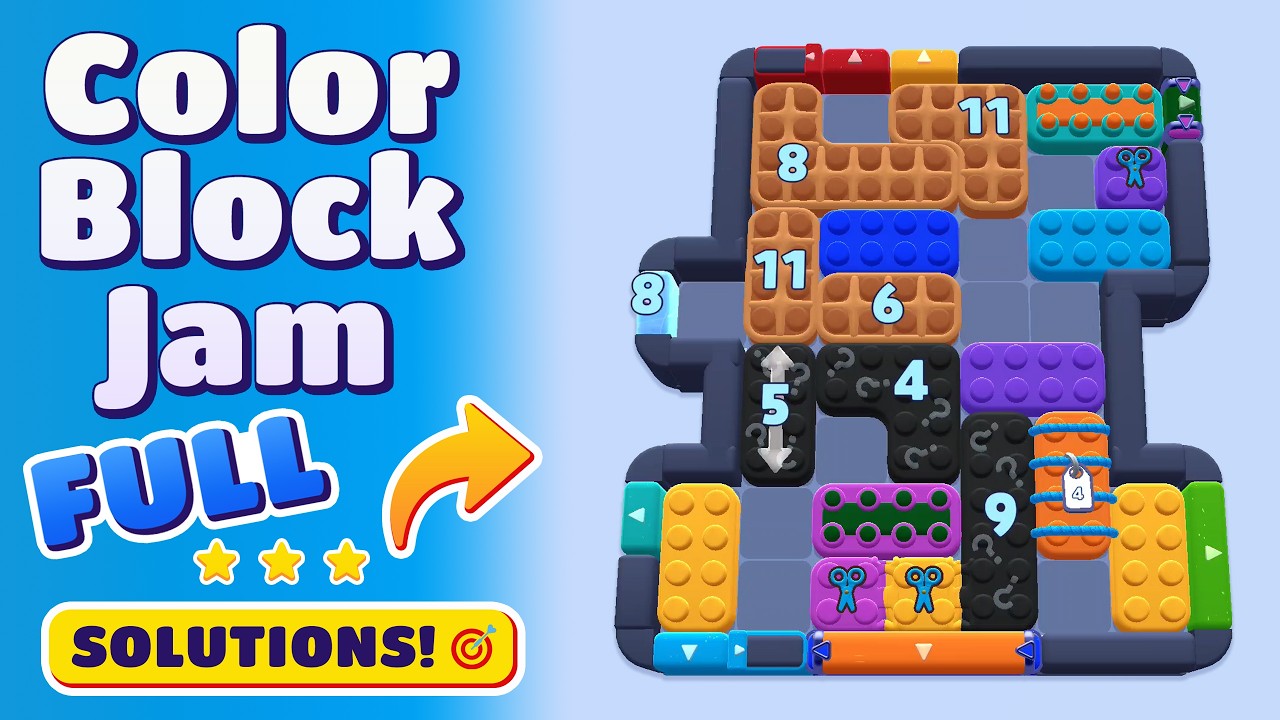 Color Block Jam Level 1395 (1396) | Complete Walkthrough & Solutions! 🚧