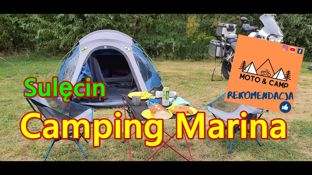(4K) Mikro-wyprawa motocyklowa na Camping Marina koło Sulęcina