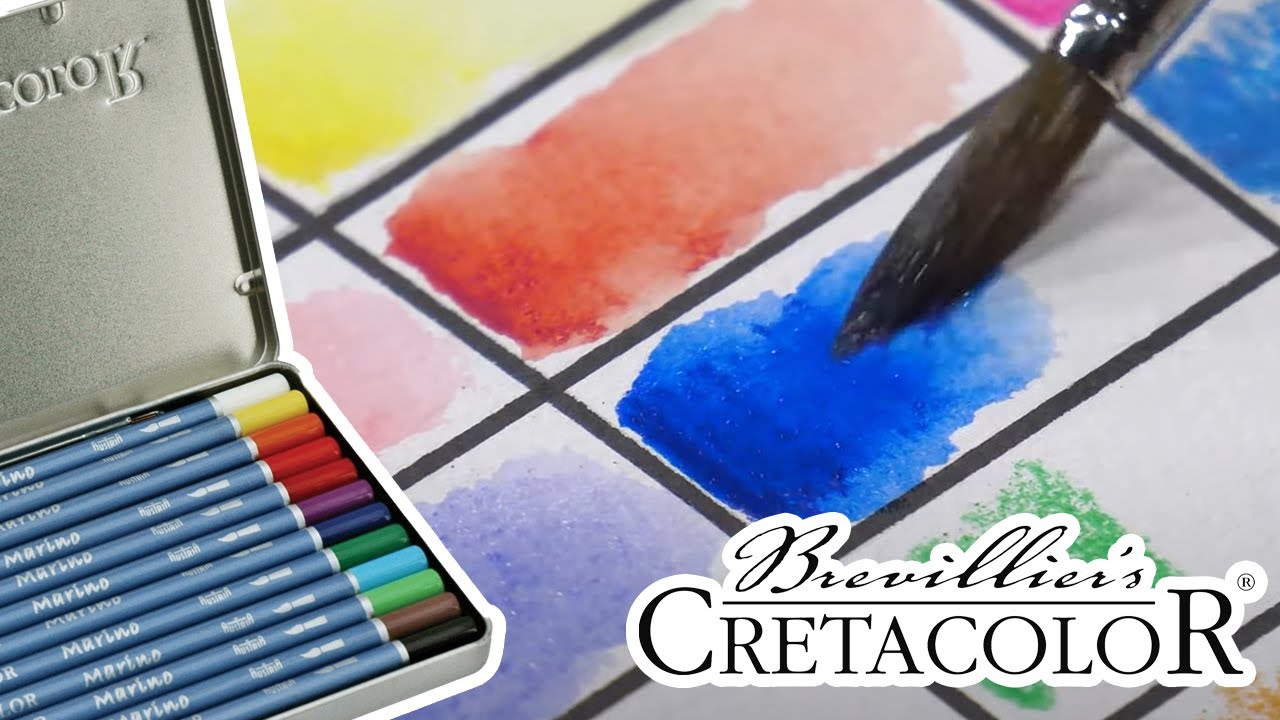 Unbox and Swatch - Cretacolor Marino Lightfast Watercolor Pencil Set of 24