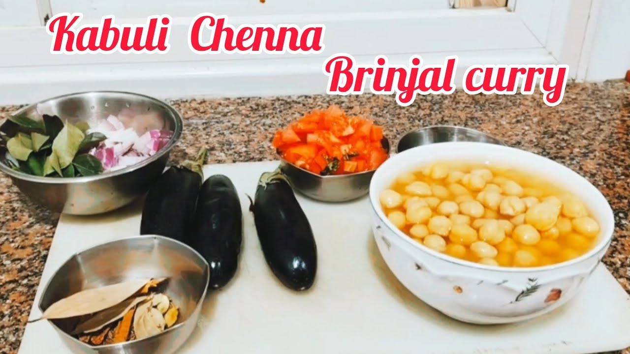 Kabuli Chenna brinjal curry #   కాబూలి చెన్నా వంకాయ తో kalipi చెసరంటే  super testy 😋🍆🍆