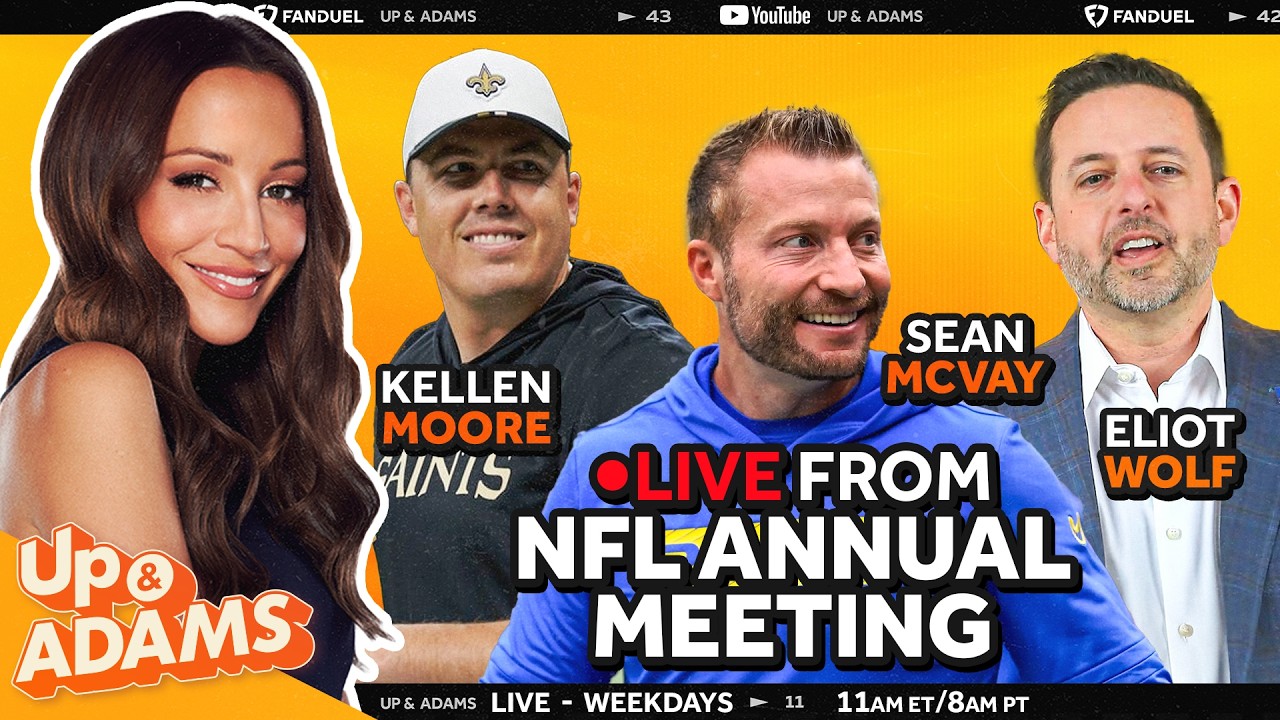 LIVE from NFL Annual Meeting! Rams HC Sean McVay, Saints HC Kellen Moore & Patriots Eliot Wolf