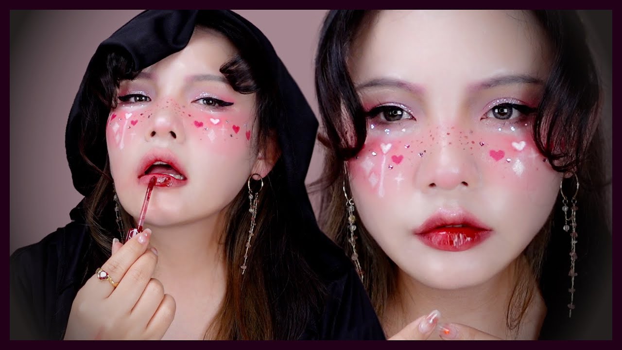 Halloween Vampy Blushed Plum Makeup Tutorial | HIKOCO