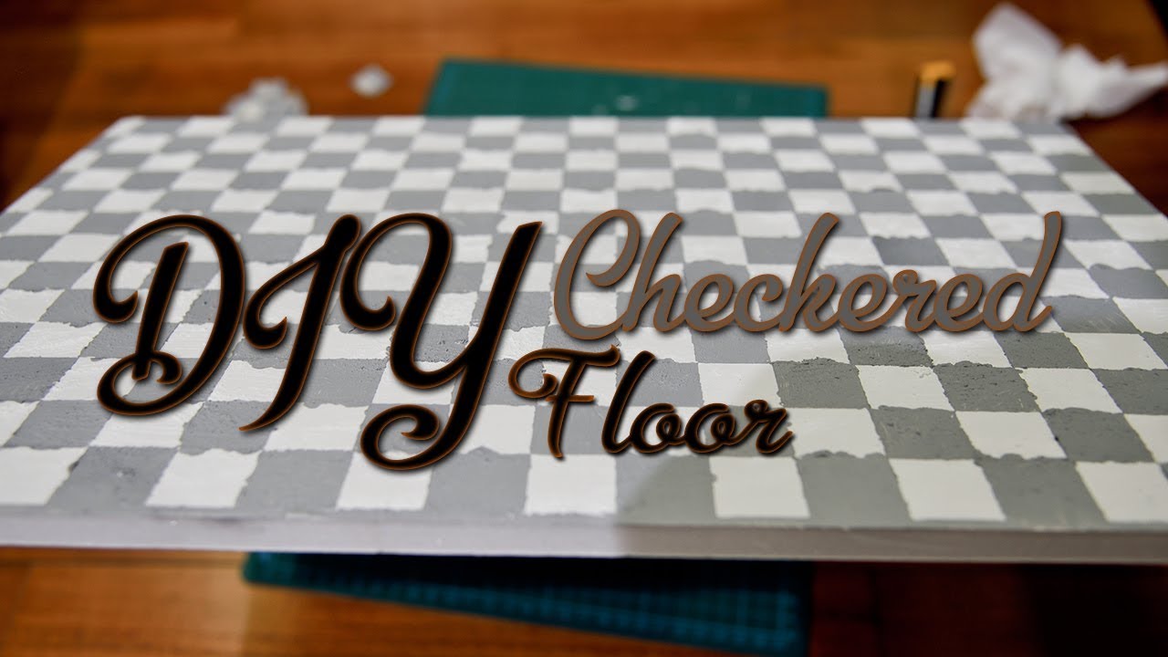 DIY Checkered Floor for Diorama - Lair of the Queen
