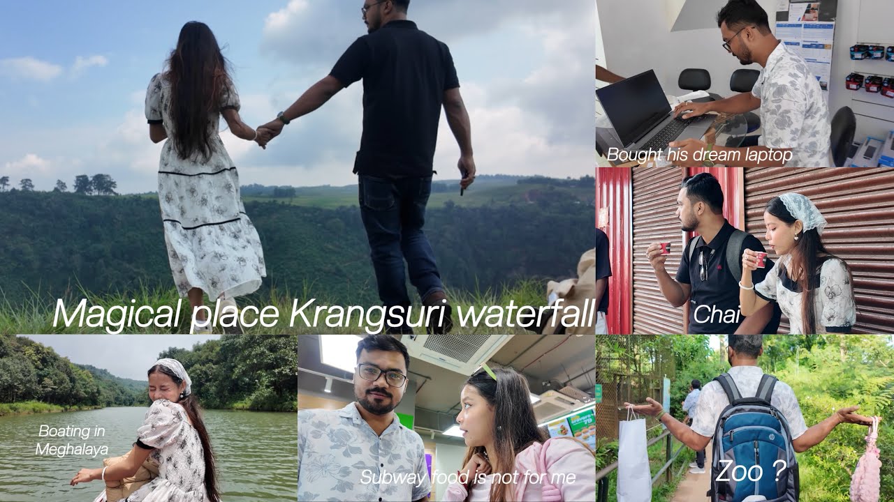 Krang Suri Waterfall – Meghalaya’s Most Magical Spot| Bought his Dream Laptop 💛
