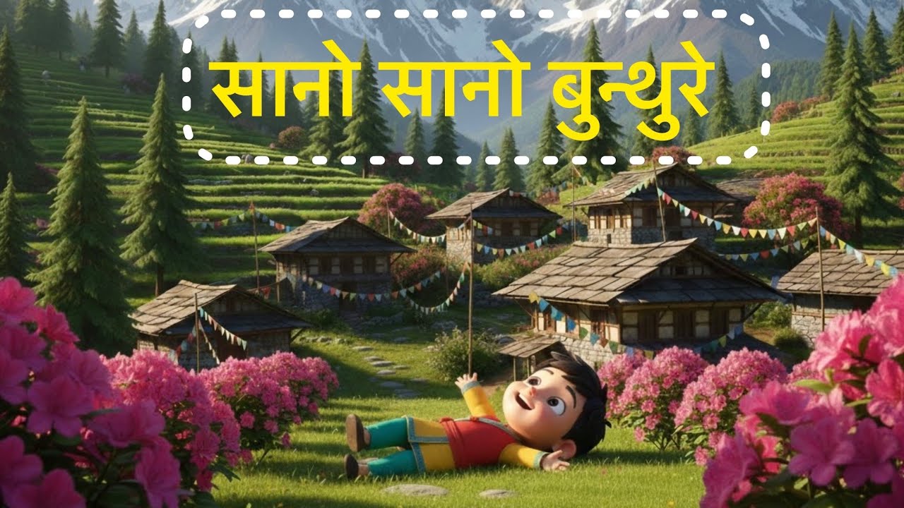 सानो सानो बुन्थुरे | Sano Sano Bunthure | Cute Baby Rhyme in Nepali | Kids Song @KopilaKidsnepal 