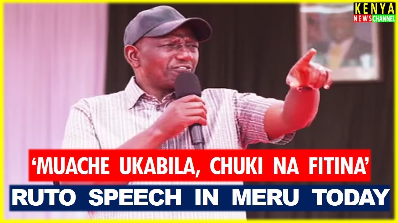 Ruto ANGRY speech in Meru today - Listen what he told Gachagua & Kalonzo during NYOTA Disbursement