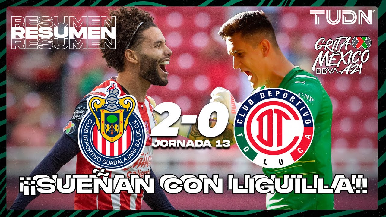 Resumen y goles | Chivas 2-0 Toluca | Grita México BBVA AP2021 - J13 | TUDN