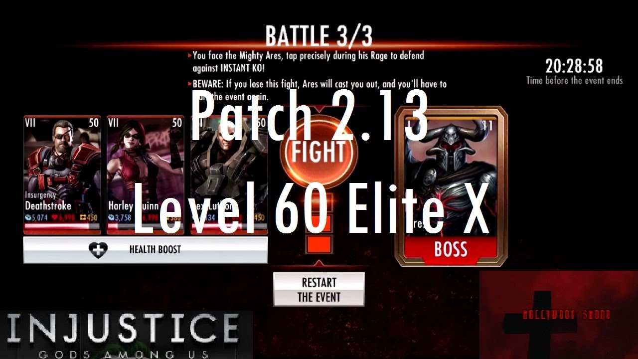 Injustice Gods Among Us iOS - Patch 2.13 Level 60 Elite X