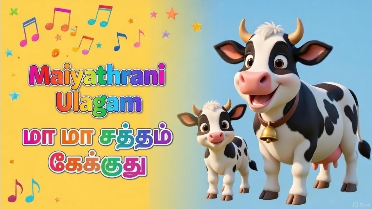 Maaa Maa saththam kekuthu | மா மா சத்தம் கேக்குது | Tamil Rhymes for Kids | Maiyathrani Ulagam