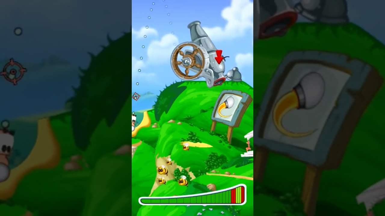 Worms Crazy Golf (Britannia 1-7 Gameplay) [STEAM]