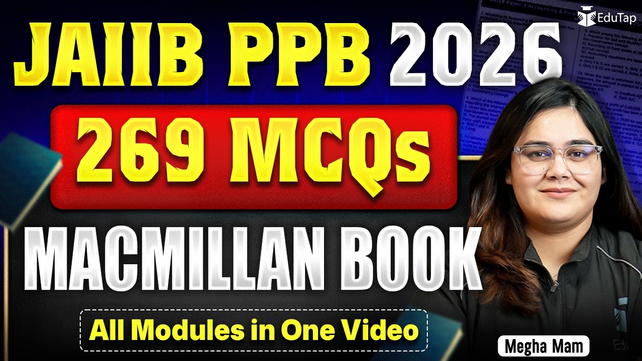 JAIIB PPB Macmillan Book Important MCQs Video Lecture | JAIIB PPB All Module in One Video